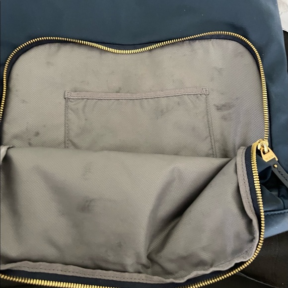 Tumi Backpack Navy Nylon Travel Bag - Picture 4 of 6
